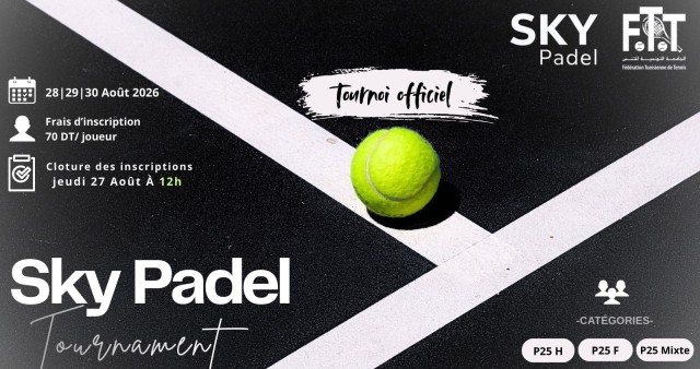 P25H & P25F & P25Mixte - Sky Padel (Reporté)